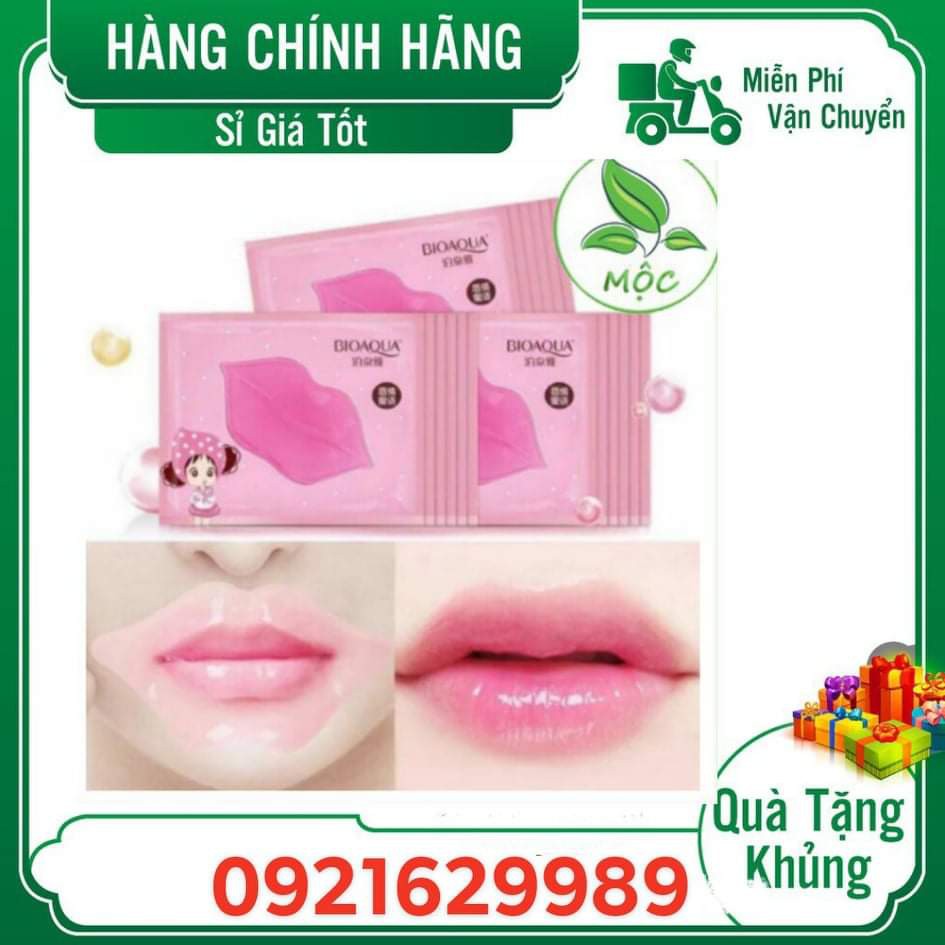Mặt nạ môi Bioaqua  dưỡng môi  giảm thâm, Mask môi cực tốt