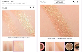Phấn mắt Colourpop super shock eyeshadow ultra glitter màu irl auth