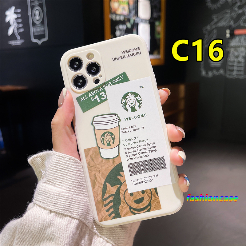 Ốp điện thoại mềm in hình logo Starbucks cho Realme C21 C25 C20 C15 C12 C11 2021 C21Y 5 5S 5i 6i C25S C20A C17 7i C1 C2 C3 C3i realme Narzo 20 10 10A 20A 30A