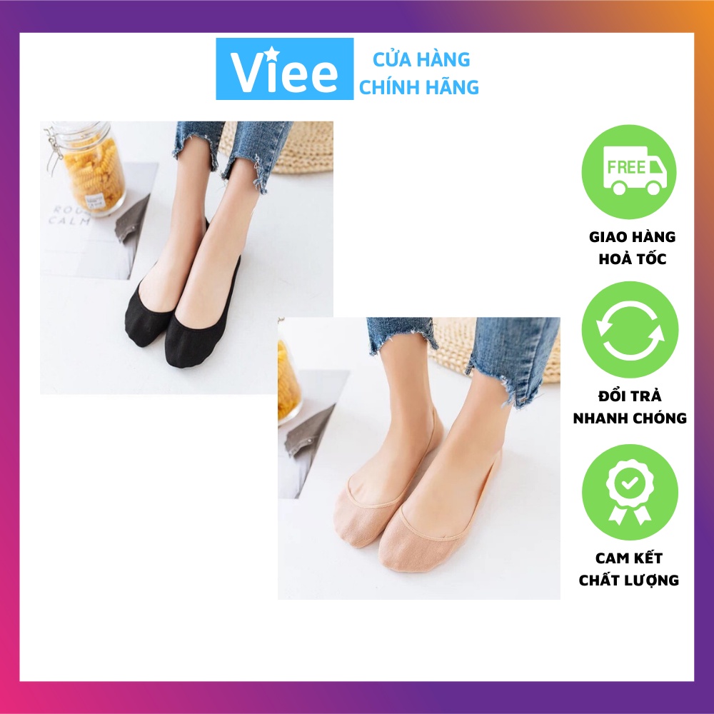 Bộ 10 đôi tất vớ hài nửa bàn chân nữ hàn quốc Viee001