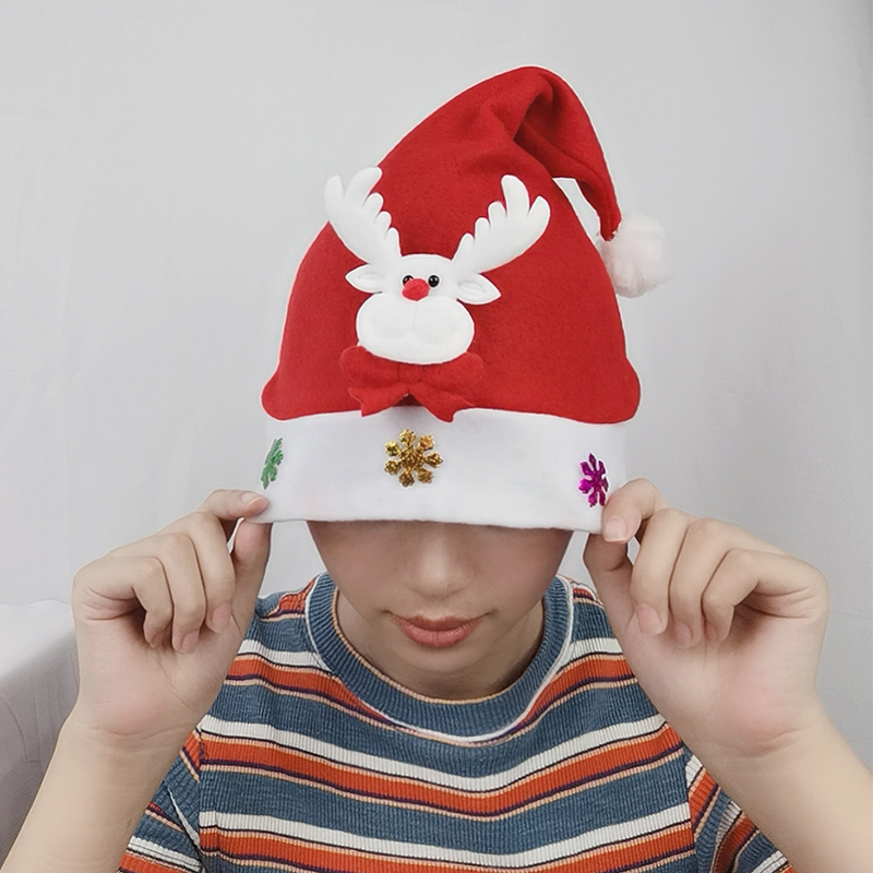 Mũ Ông Già Noel Có Đèn Led Dễ Thương Cho Giáng Sinh