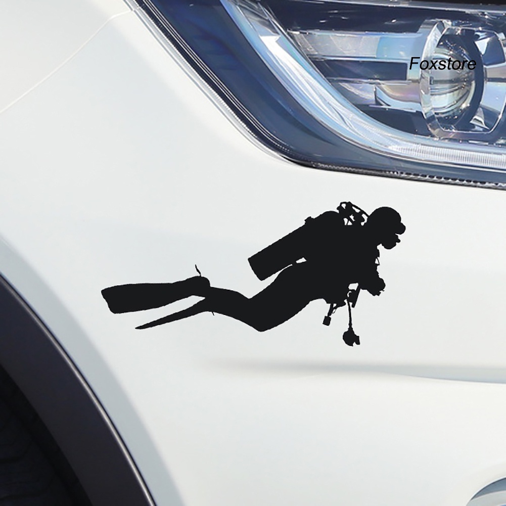 Sticker Dán Xe Hơi Hình Thợ Lặn Thời Trang fs-47