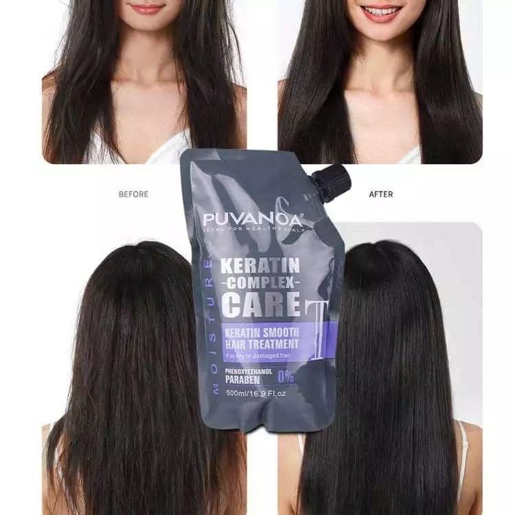 HẤP TÚI COLLAGEN KERATIN PUVANOA SIÊU MỀM MƯỢT 500ML