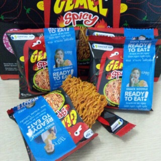 Combo 5 gói lẻ snack enaak indonesia vị cay (đen)/14gram