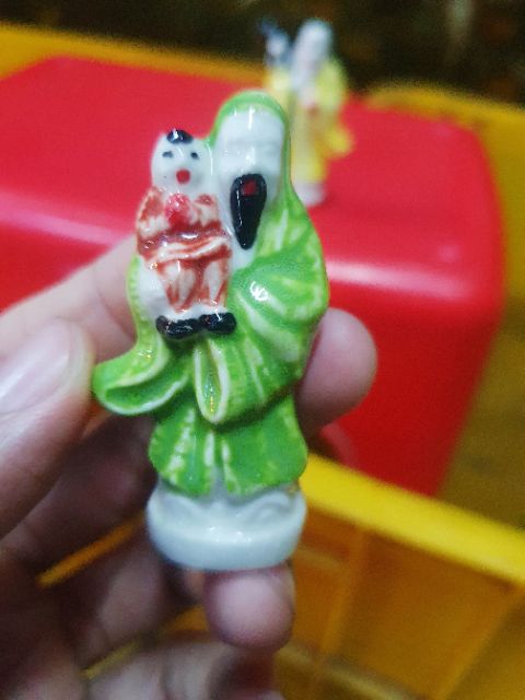 BỘ BA ÔNG PHÚC LỘC THỌ TRÁNG MEN SIZE CAO 6CM