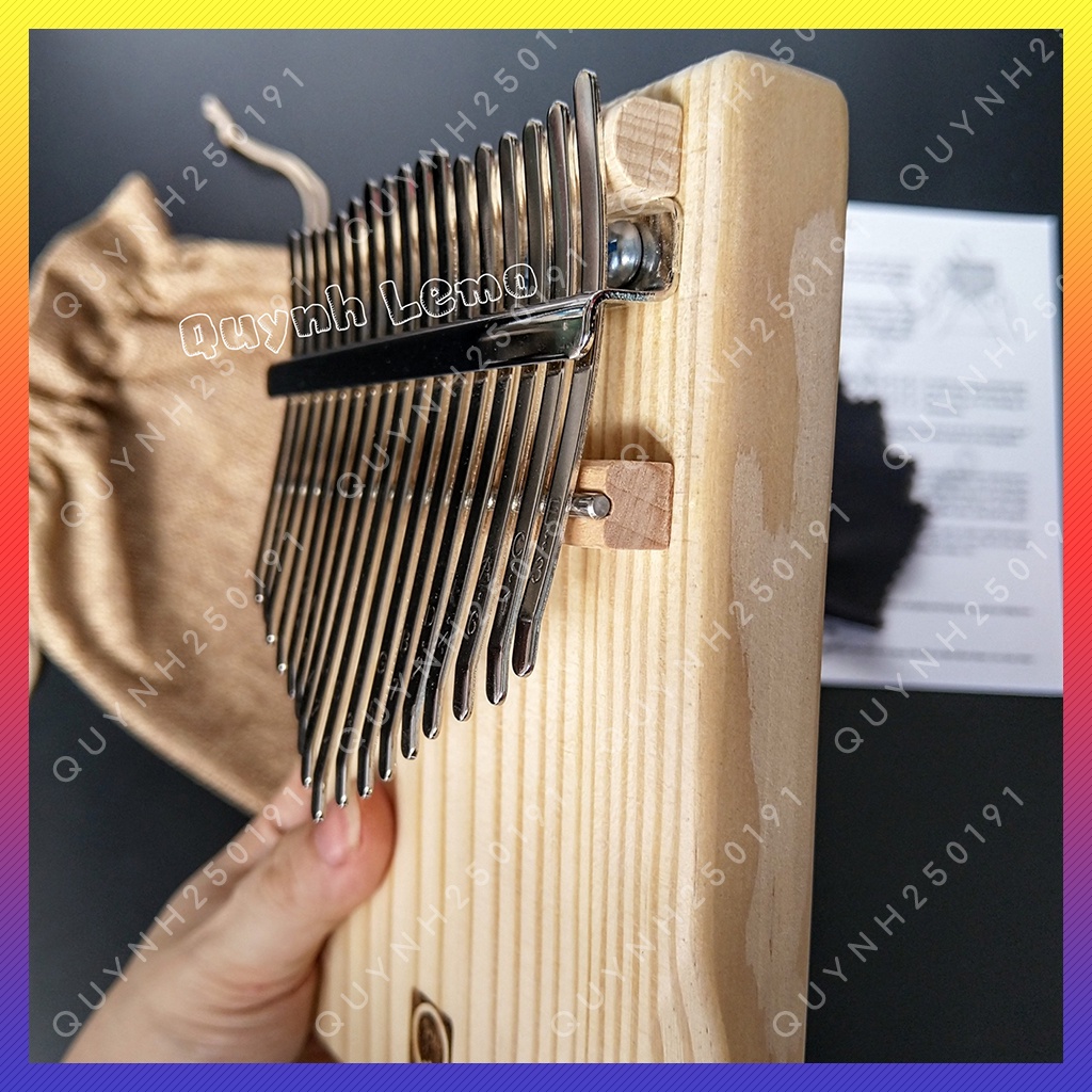 [Có Logo] Mua Đàn Kalimba 17 Phím Gỗ Thông Cao Cấp Có Khắc Logo - Kalimba Tặng Full Phụ Kiện - QLLG121316