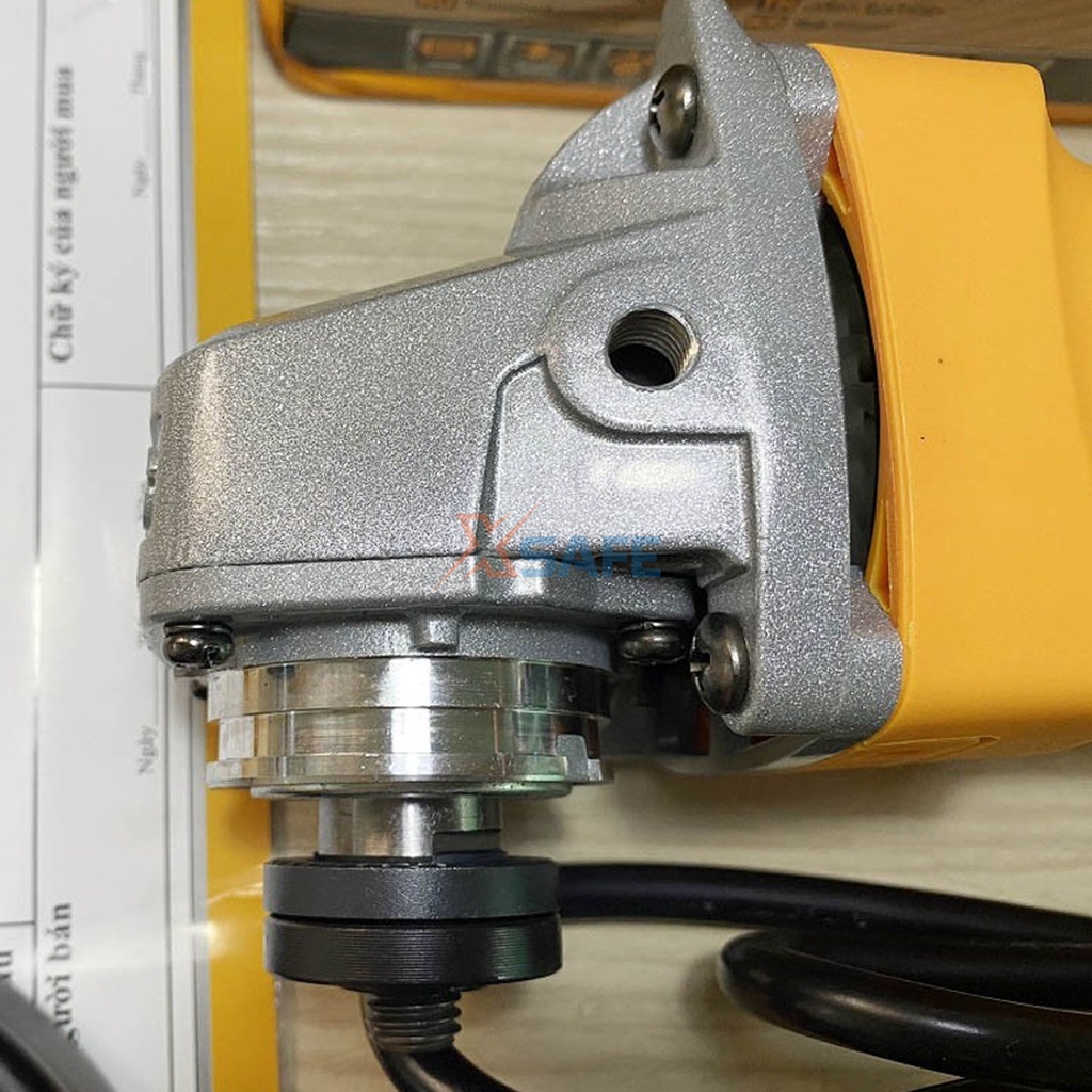 Máy mài góc INGCO AG10108-2 1010W cốt mài M10, kèm 1 tay cầm phụ phần thân từ nhựa cao cấp - chính hãng