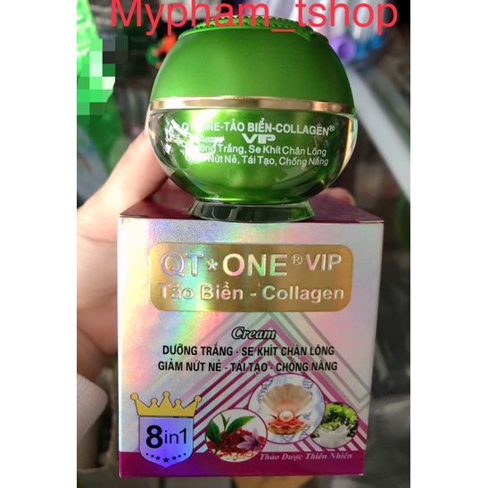 Kem Dưỡng Trắng Da, Se Khích Lỗ Chân Lông,Giảm Nứt Nẻ,Tái Tạo ,Chống Nắng_KEM QT*ONE- TẢO BIỂN COLLAGEN , 12gr