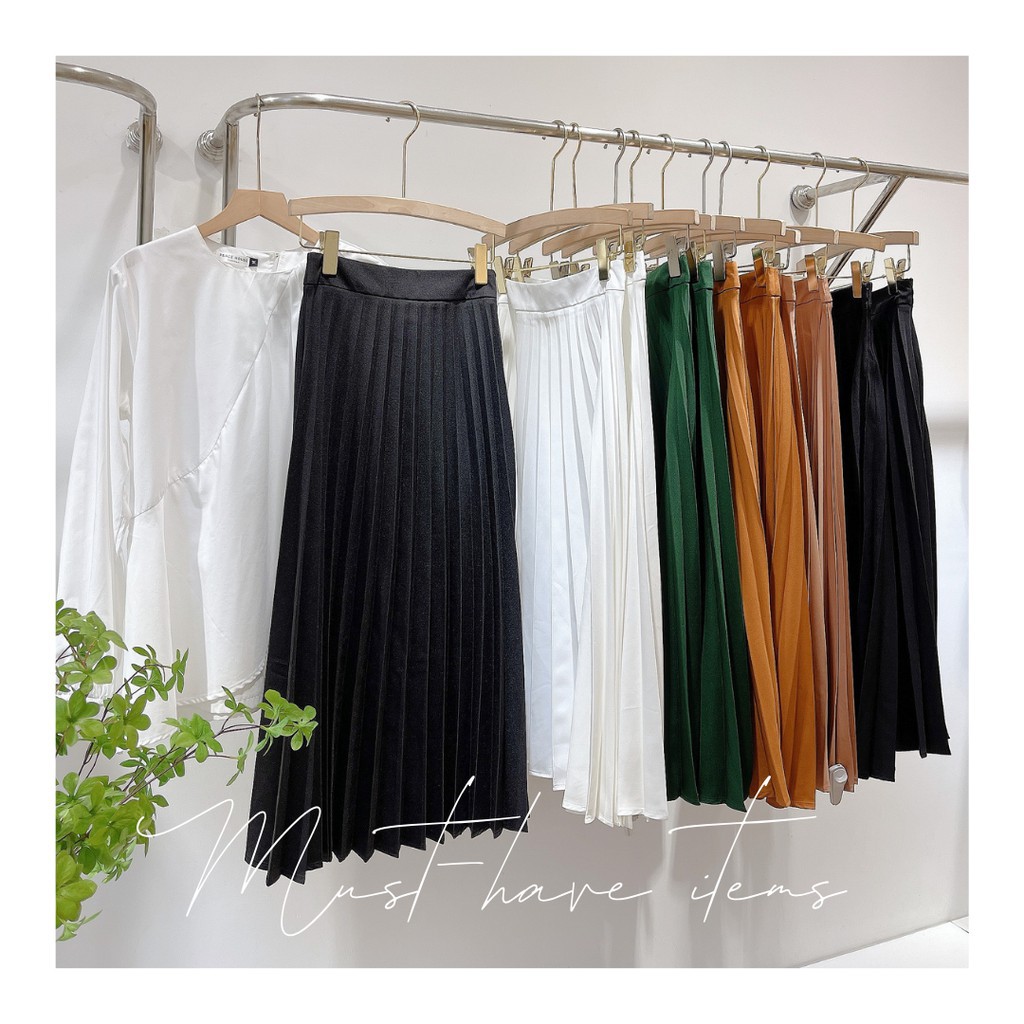 Váy xếp ly [Mã FATHANG5 giảm 10K đơn 50K] Váy xếp ly dài T620 , Peace House Clothing