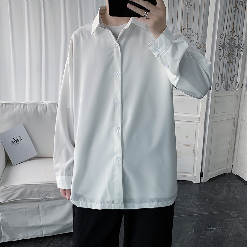 Áo Sơ Mi Dài Tay Màu Trơn Đơn Giản Cho Cặp Đôi Size M-2Xl | BigBuy360 - bigbuy360.vn