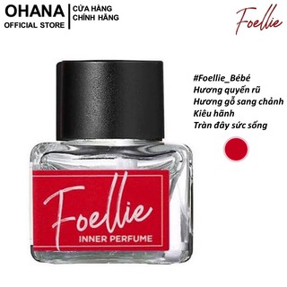 Nước Hoa Vùng Kín Hương Gỗ Đầy Kiêu Hãnh, Sang Chảnh Foellie Eau De Inner Beauty Perfume Bébé 5ml (Chai Đỏ)