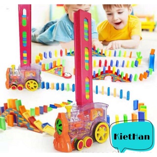 Đồ chơi Xe lửa thông minh thả domino hàng đẹp