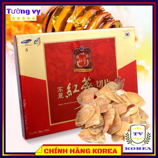 Hồng sâm lát mật ong sambok, sâm tẩm mật ong hàn quốc hộp 200gr, tuongvykorea