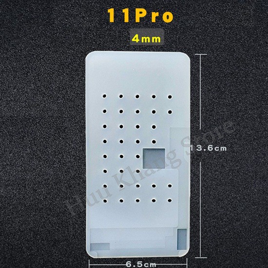 Tấm silicon lót máy tách kính màn X-12Pm | 4mm