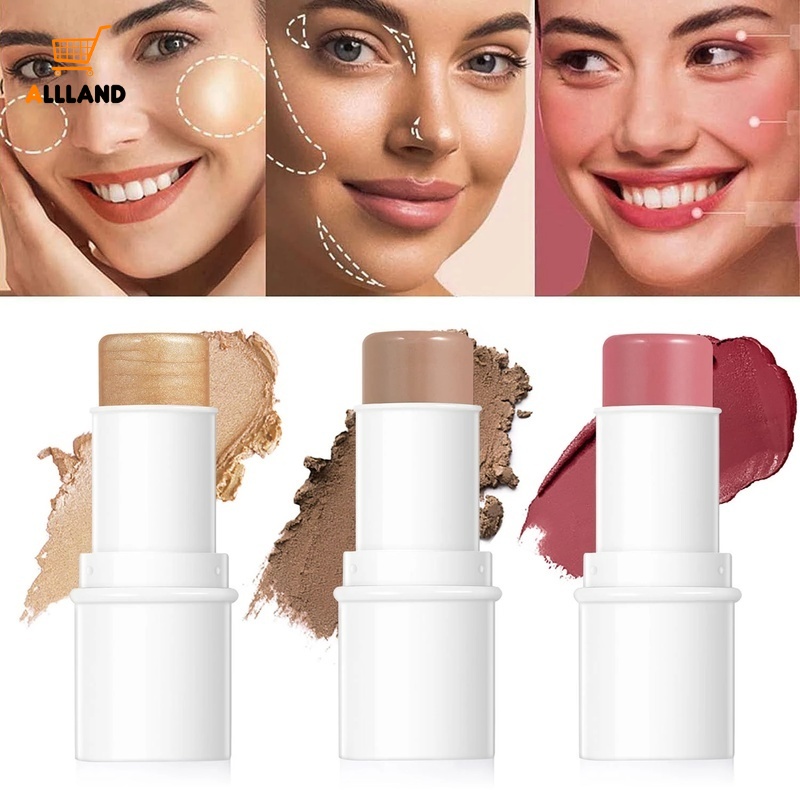 Thỏi Kem Tạo Khối/Bắt Sáng 3D Đa Năng Trang Điểm Tự Nhiên Nhẹ Chống Thấm Nước Lâu Trôi