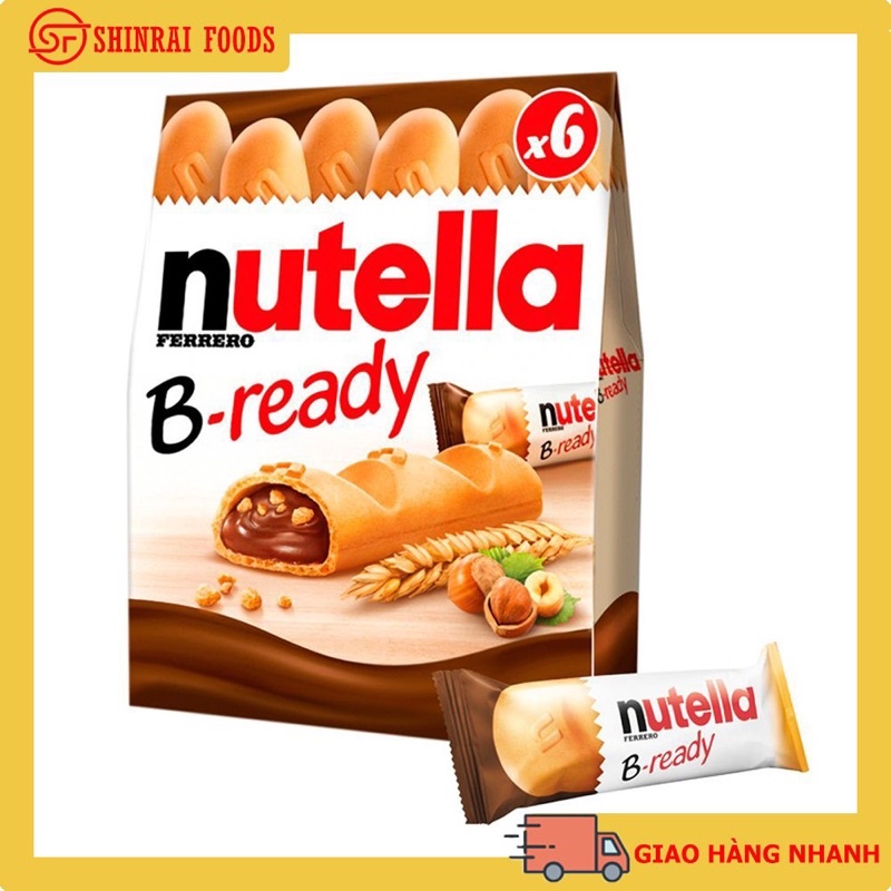 Bánh mì socola Nutella B- ready Đức( hộp 6 bánh)