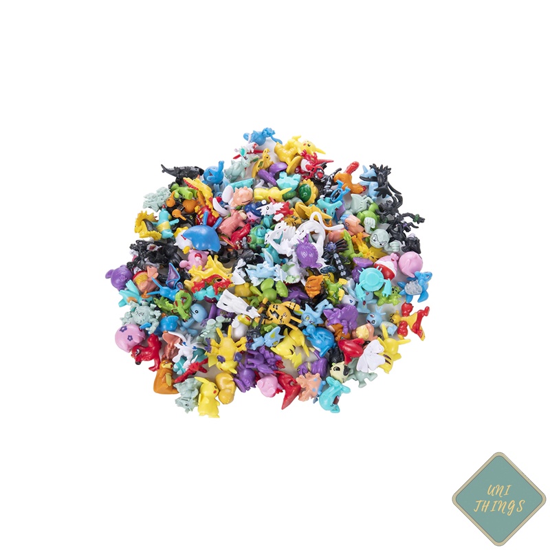 Mô hình 144 pokemon ngẫu nhiên mini, pikachu, pokemon go trang trí bàn làm việc, tiểu cảnh