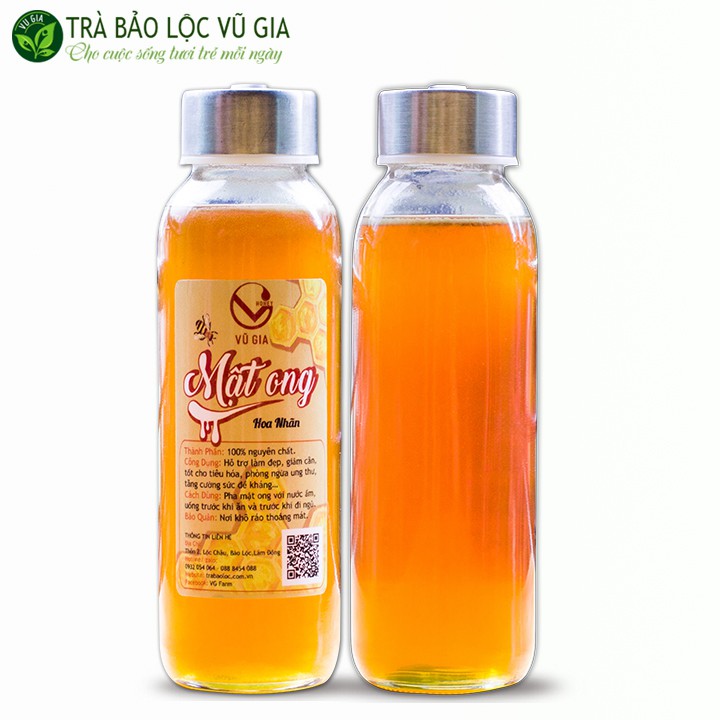 Mật Ong Hoa Nhãn Nguyên Chất Vũ Gia 420g