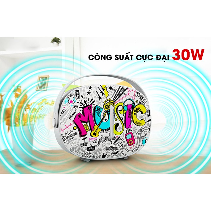 [ Chính Hãng ] Loa Bluetooth W-King T8 công suất 30W, âm thanh mạnh mẽ, sống động, Loa W-King T8. Loa di động xách tay