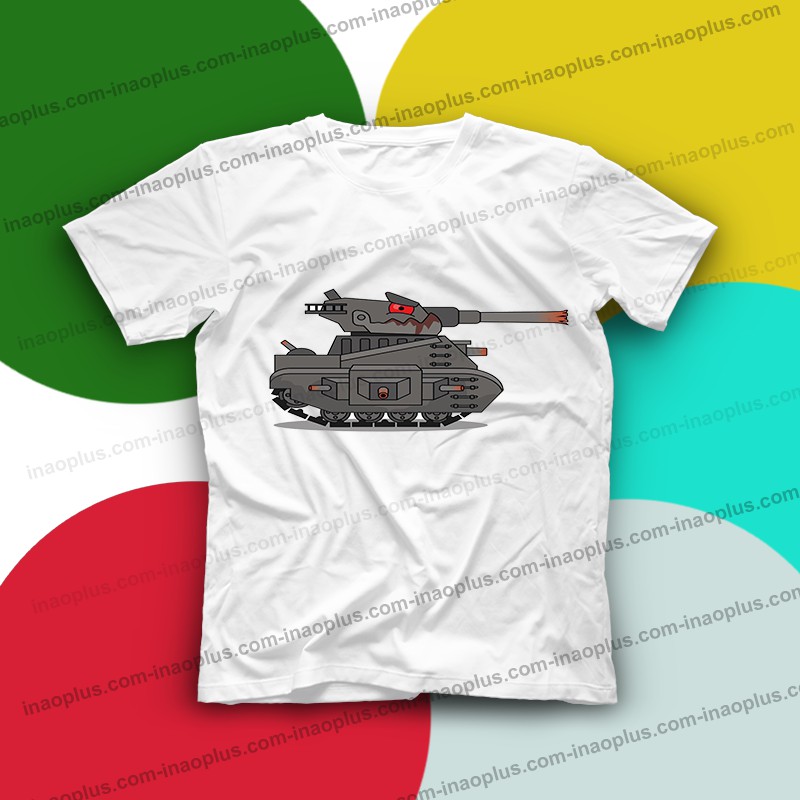 In áo hình xe tăng cho bé trai-áo phim hoạt hình xe tăng-áo thun đẹp