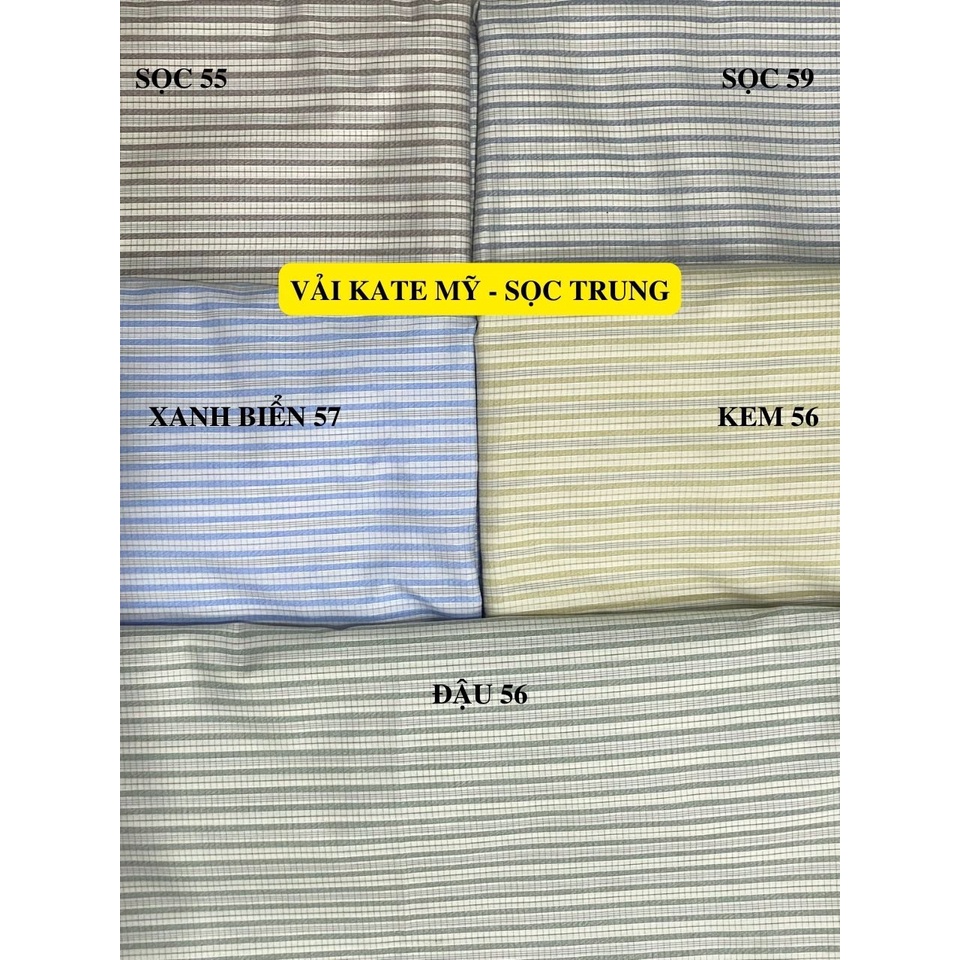VẢI KATE SỌC (KHỔ 1M2) -DÒNG VẢI CÔNG SỞ