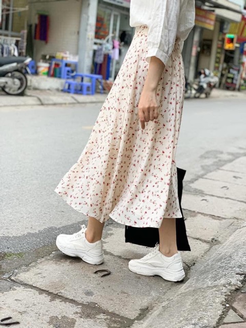 [Ảnh thật /Video] Chân váy hoa vintage chiffon hàng loại đẹp nhiều màu hàng Quảng Châu - Chân váy hoa nhí dáng dài | BigBuy360 - bigbuy360.vn