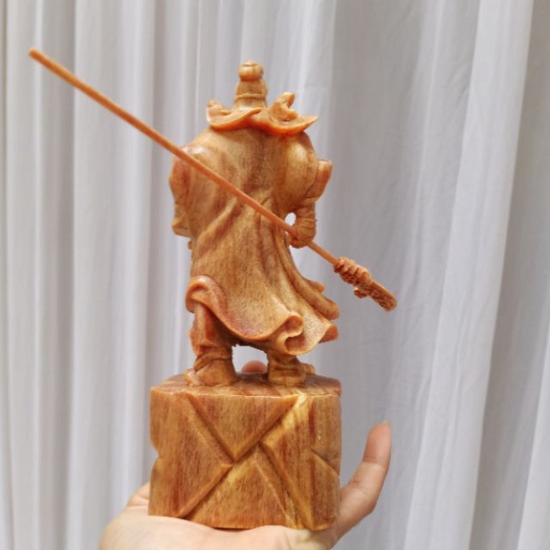 [GIA RE] Tượng Quan công gỗ huyết long cao 20 cm