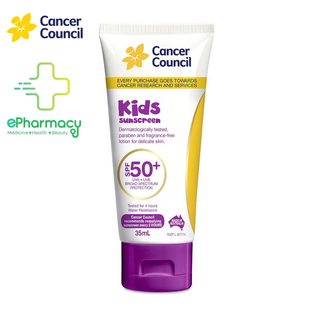 Kem Chống Nắng Cancer Council Kids Sunscreen dành cho trẻ em SPF50+ UVA thumbnail