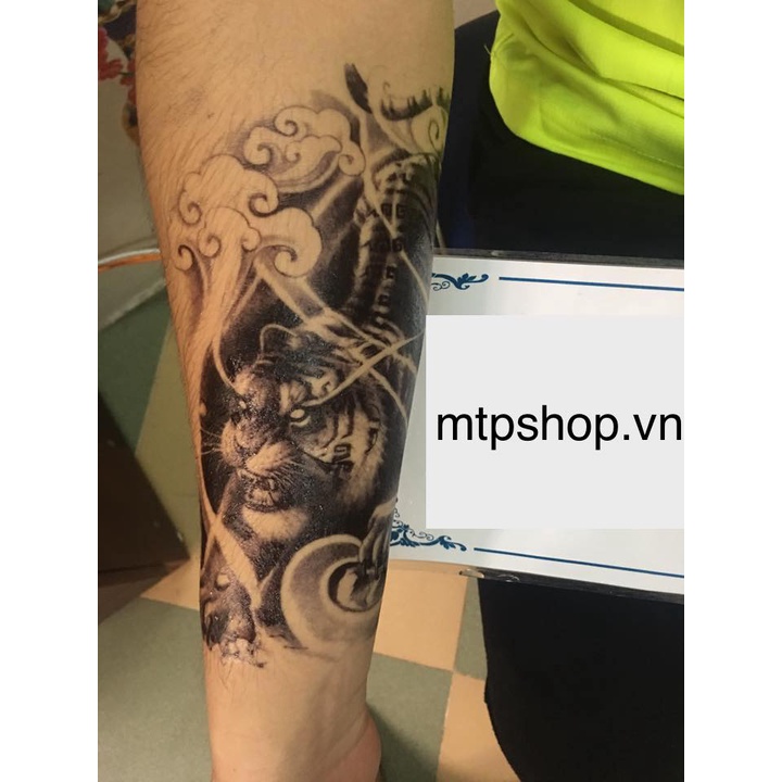 Hình xăm dán cao  cấp  tattoo  mãnh hổ dạ chơi đủ size