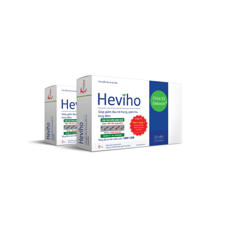 (CHÍNH HÃNG) Viên uống Heviho - Hỗ trợ điều trị viêm đường hô hấp cấp và mãn tính