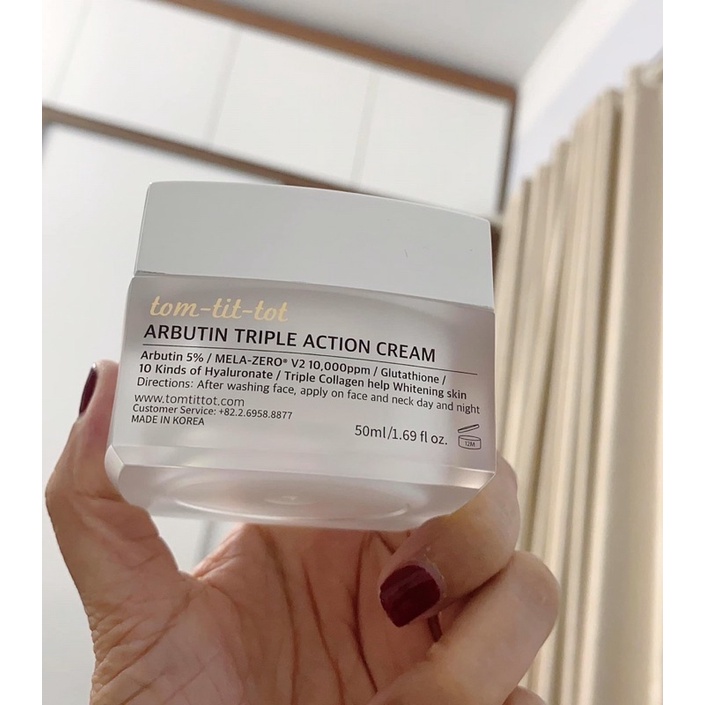 Kem dưỡng Tom Tit Tot Arbutin 5% Mela Zero Triple Action Cream