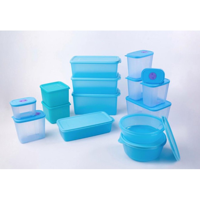 Bộ đôi trữ mát &amp; trữ đông Blue Ocean set 15 Tupperware