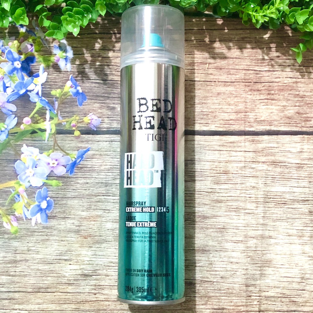 [Chính hãng] [Siêu rẻ] Keo xịt giữ nếp tóc siêu cứng siêu bền TIGI BedHead Hard Head Hard Hold Hair Spray 385ml