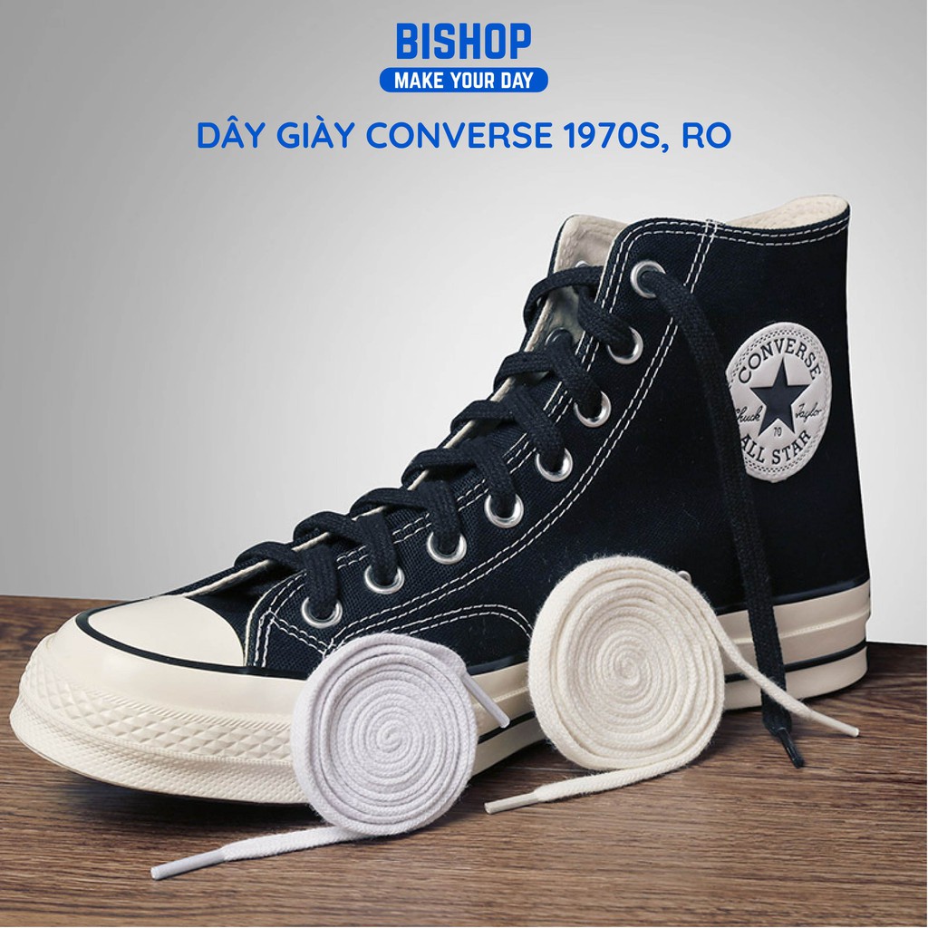 Dây Giày Converse 1970s Rick Owens Xvessel Bishop Cổ Cao Cổ Thấp 1m2 1m4 1m6 ( Giá Một Cặp )