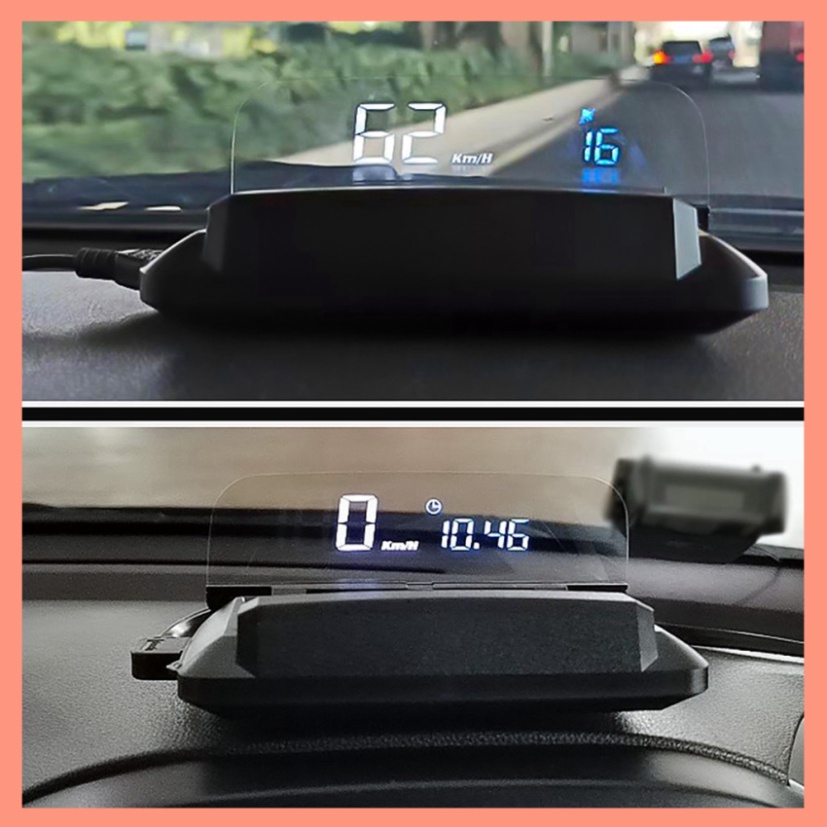 Màn Hình Hiển Thị Cảnh Báo Tốc Độ Đa Năng Cao Cấp HUD H400G (chuẩn GPS) Cho Mọi Dòng Ô Tô Xe Hơi