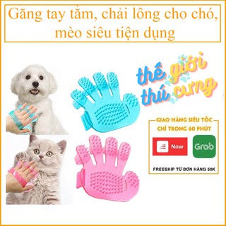Bàn chải tay tắm cho chó mèo