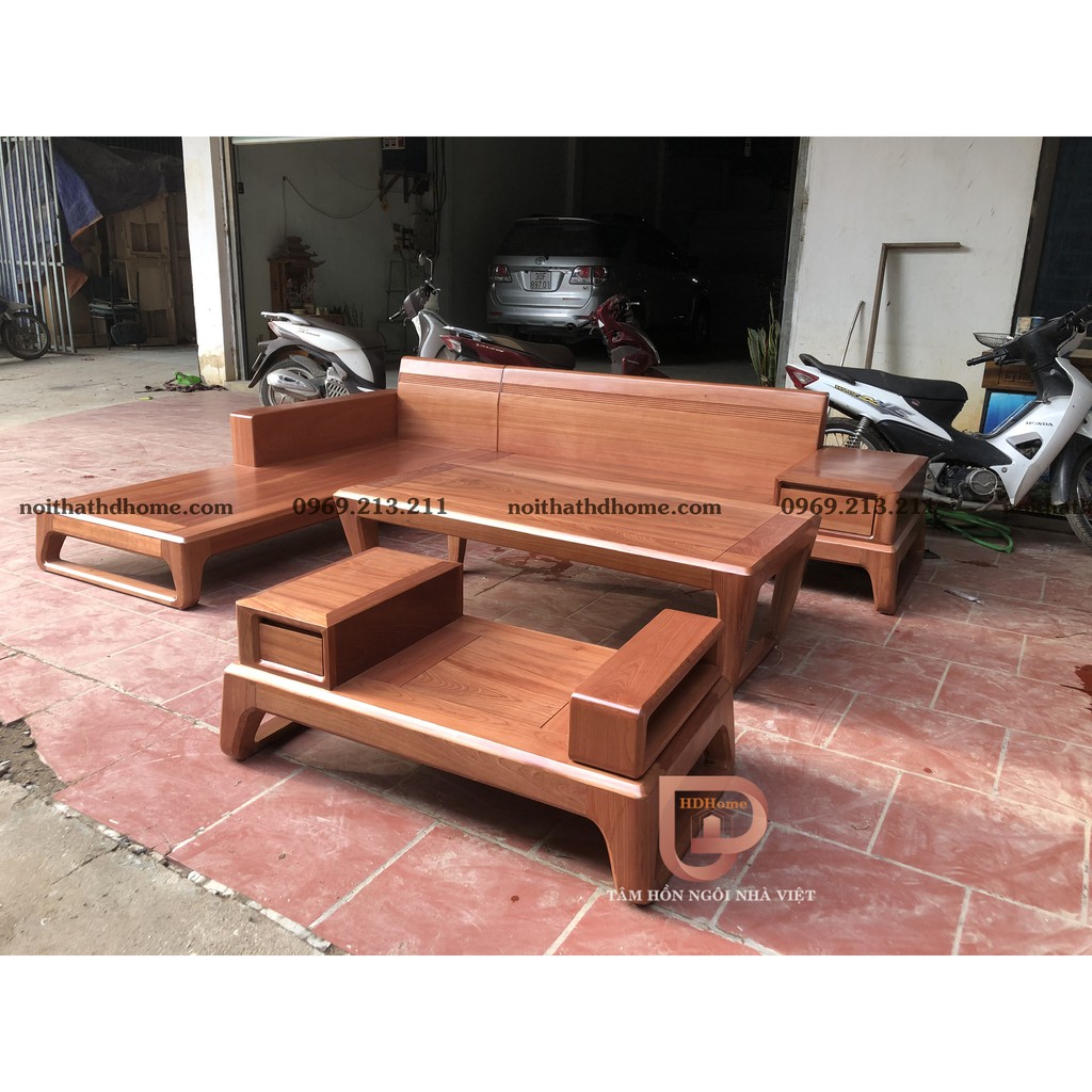 Sofa HD004 gỗ xoan đào hoàng anh gia lai