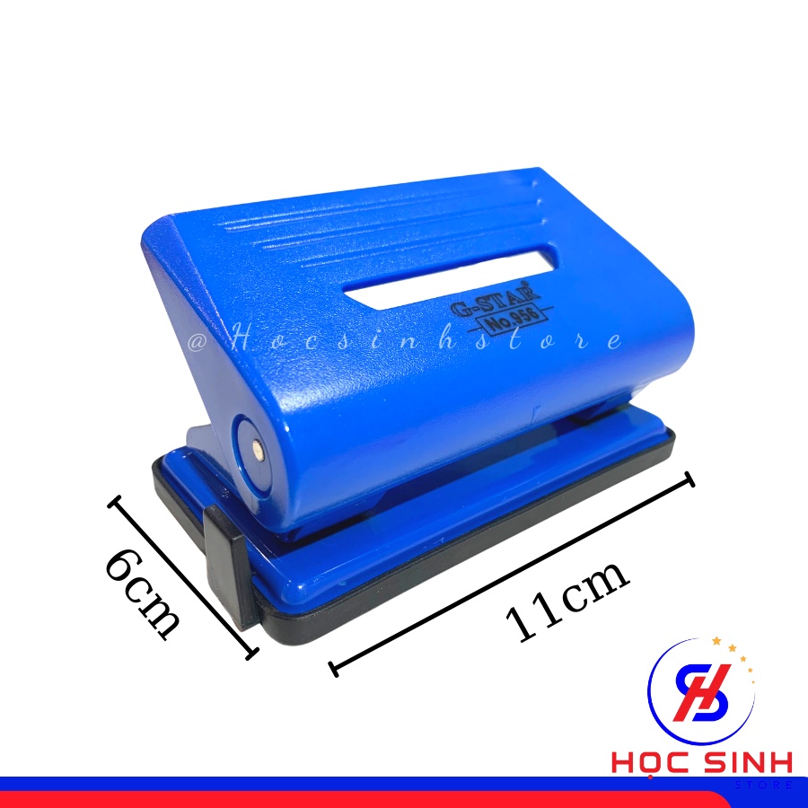 Máy Bấm Lỗ G-Star GS 956 Size Nhỏ Bấm 2 Lỗ Công Suất Bấm 10 Tờ 2 Lần Bám