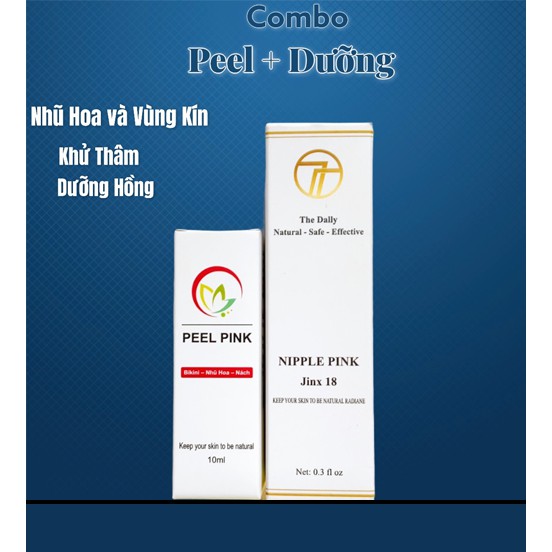 Combo Làm Hồng Nhũ Hoa và Vùng Kín + Kèm Peel khử thâm nách,bẹn hồng ti