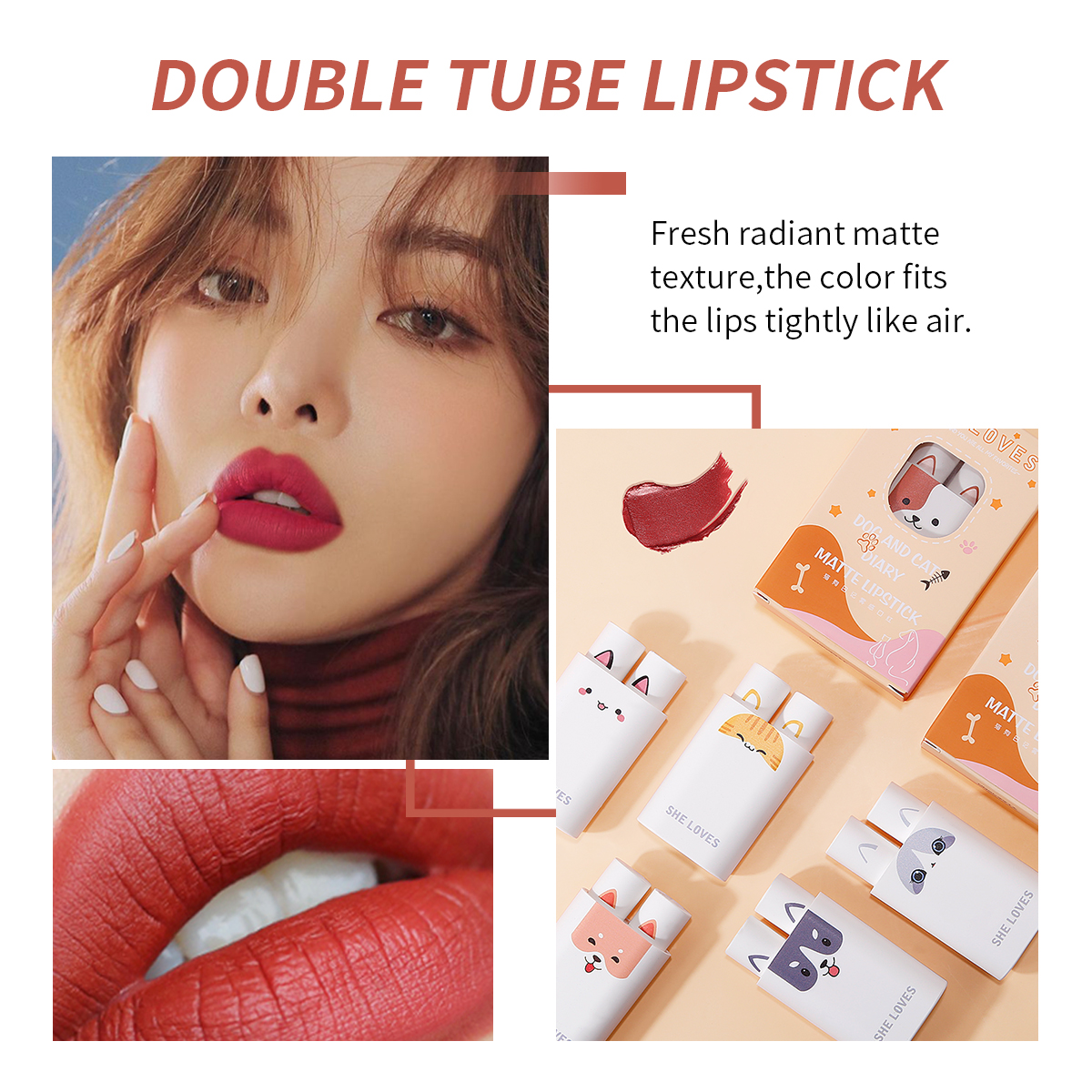 [Hàng mới về] Son Môi 2 Trong 1 Với Màu Sắc Ấn Tượng Thương Hiệu Sheloves | BigBuy360 - bigbuy360.vn