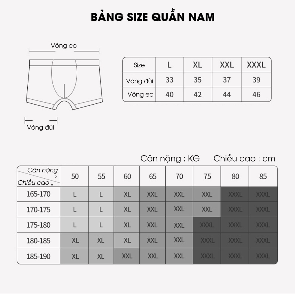 Quần boxers &amp; trunks nam, quần lót nam MODAL cao cấp dệt sợi tự nhiên kháng khuẩn, khử mùi, thoáng khí - Phê Tất