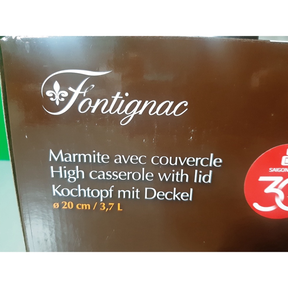 Nồi inox cao cấp Fontignac 20cm 🥘có vạch báo mực nước🐟 Thương hiệu hàng đầu của Pháp ĐCBĐ1