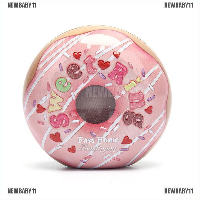[NEWBABY11] Hộp Thiếc Trưng Bày Trang Sức Hình Bánh Donut