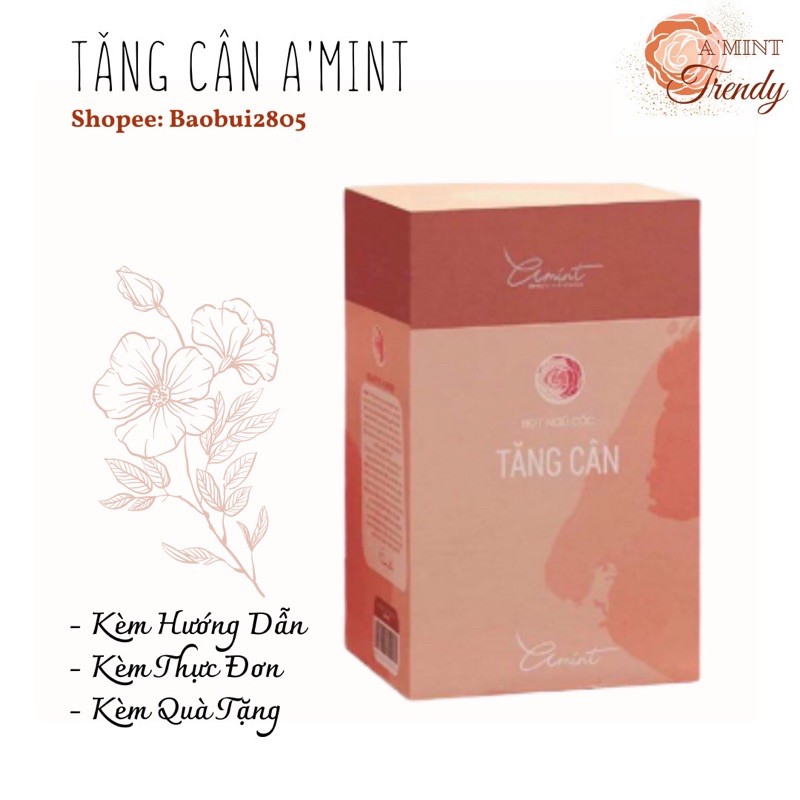 Bột Ngũ Cốc Tăng Cân Amint - kèm hướng dẫn, thực đơn độc quyền + quà tặng hấp dẫn | BigBuy360 - bigbuy360.vn