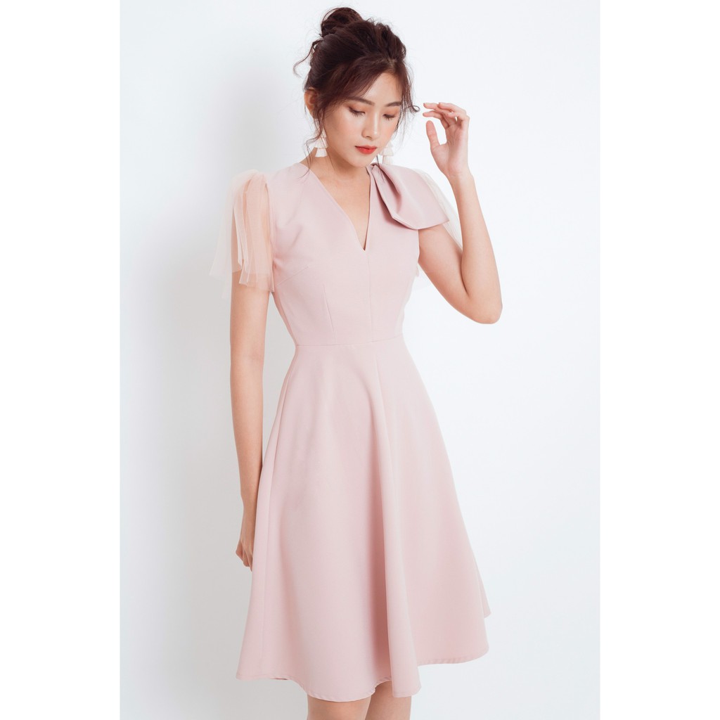ĐẦM CÁCH ĐIỆU VAI PHỐI SHEER