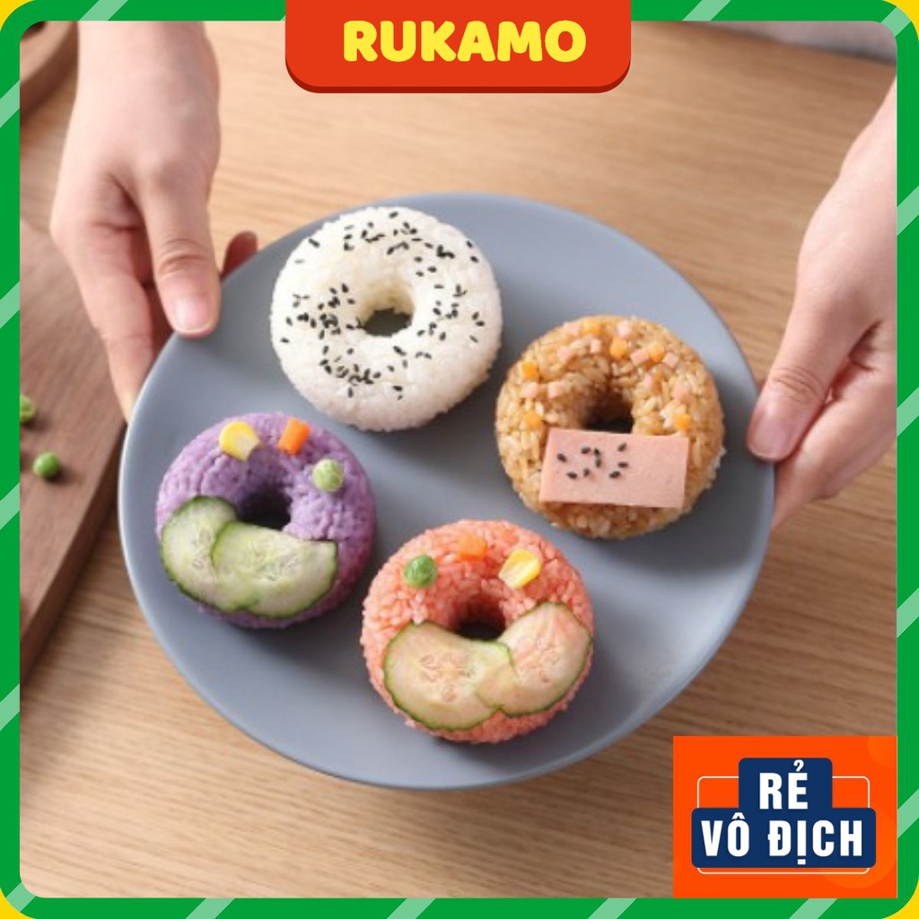 Khuôn làm cơm cho bé tạo hình đồ ăn dặm dễ thương kích thích vị giác trẻ em RUKAMO KC03