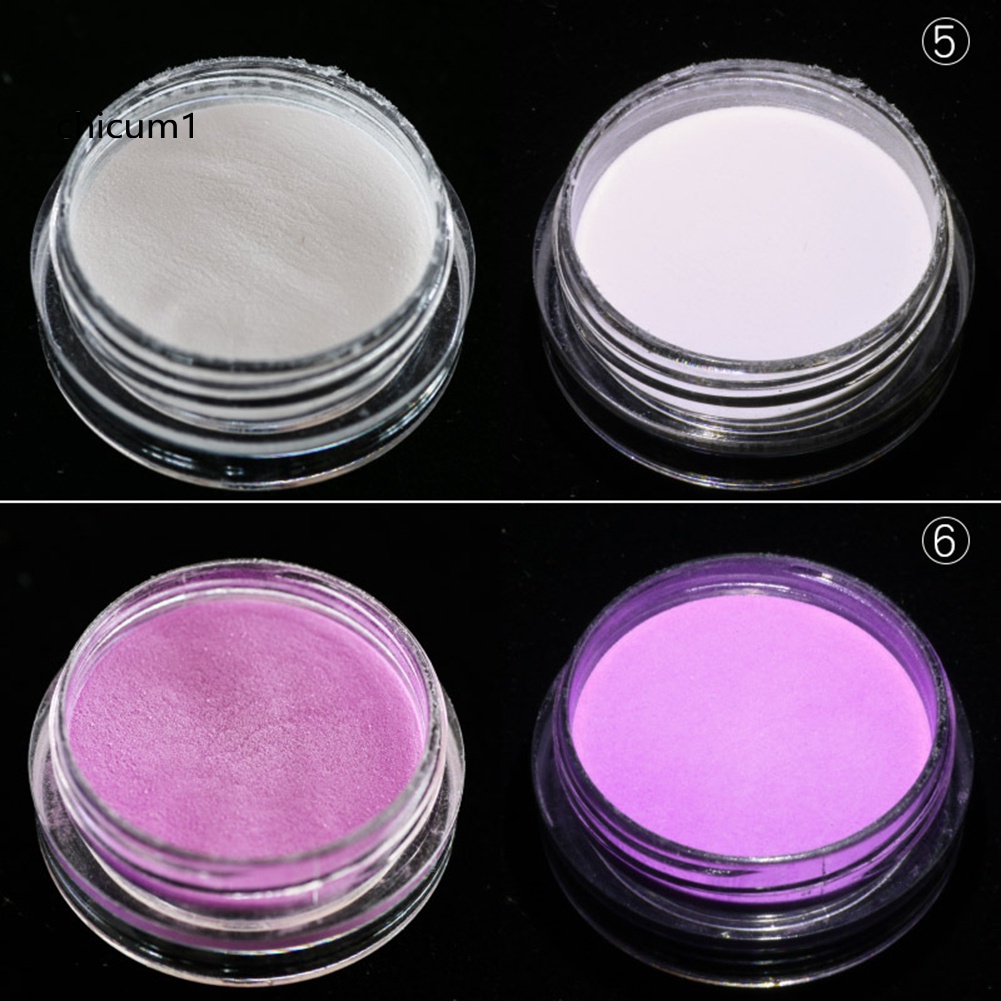 [Hàng mới về] Bột kim tuyến dạ quang lấp lánh trang trí móng tay chx2g