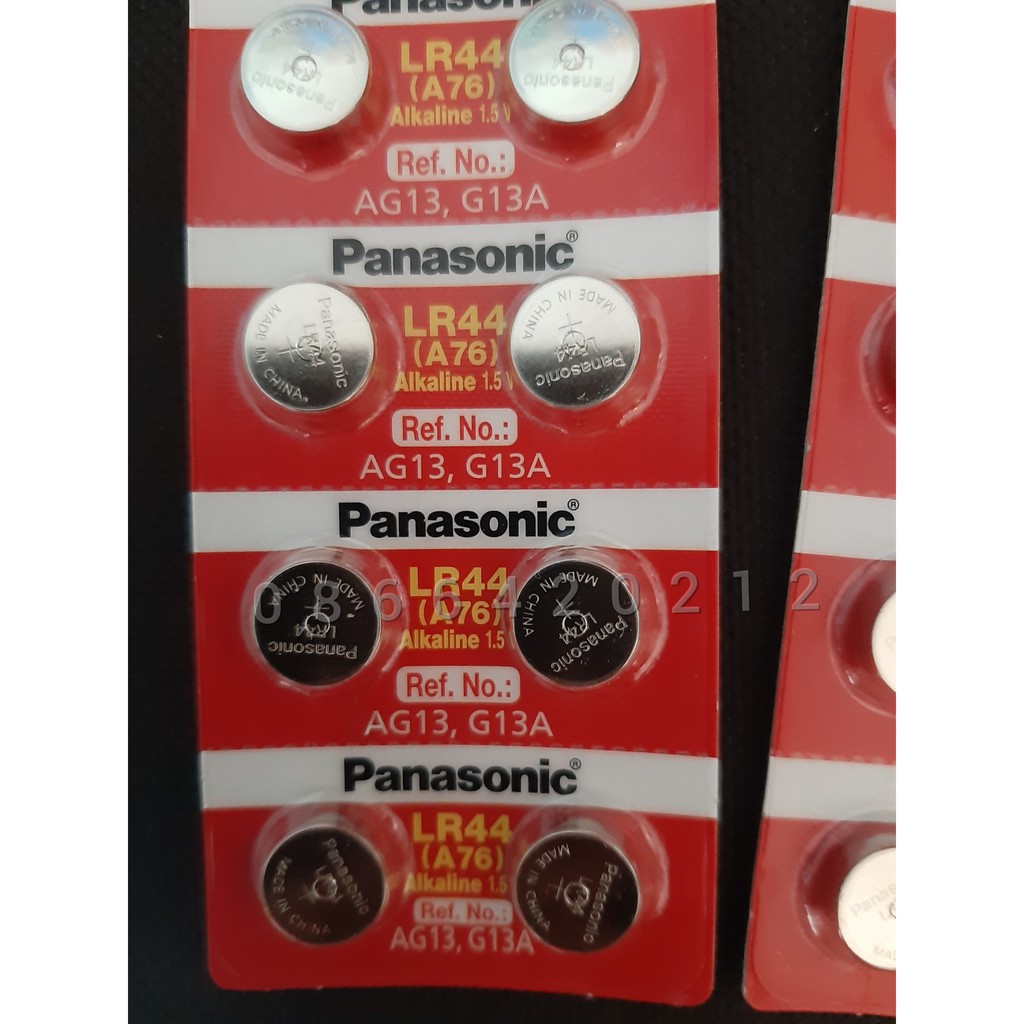 Pin nút Panasonic LR44 (A76) - bán lẻ 1 pin