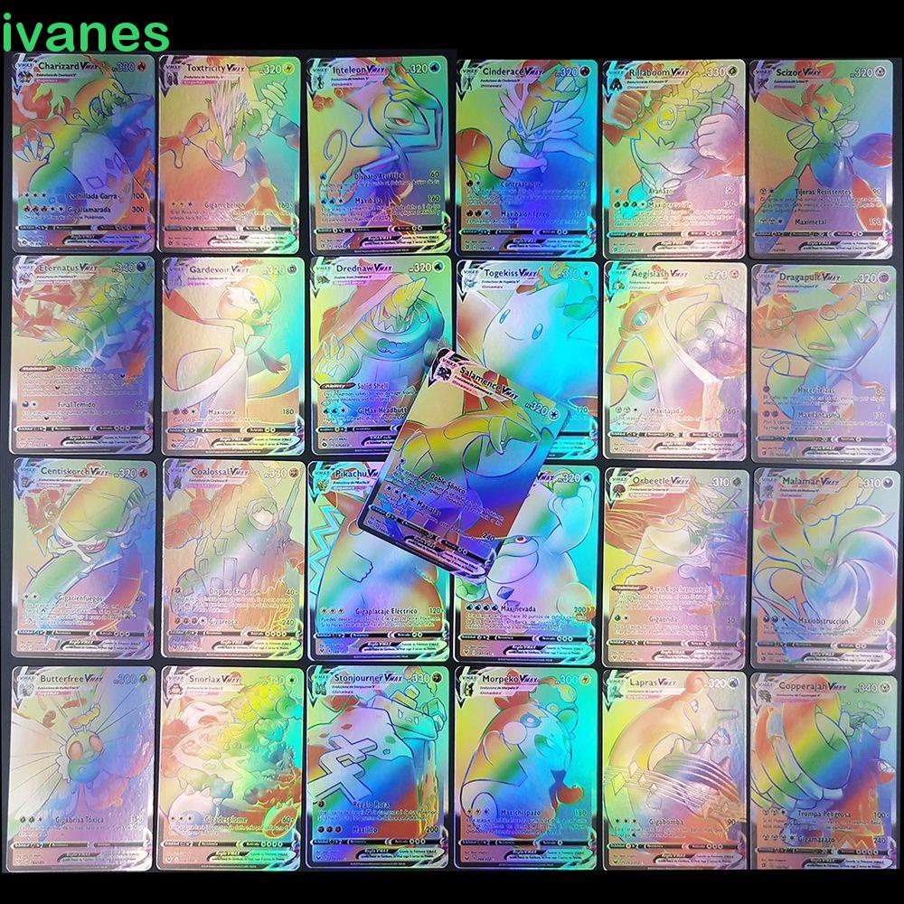 Thẻ pokemon đồ chơi Holographic sáng bóng quà tặng cho trẻ em TAG TEAM GX VMAX