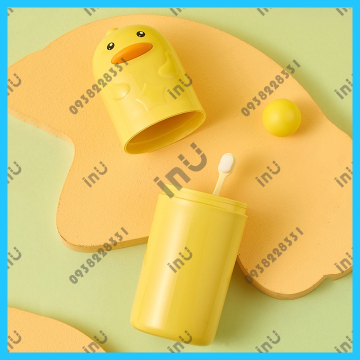 HCM - Hộp đựng bàn chải du lịch Vịt vàng cao cấp